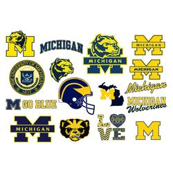 michigan wolverines sport bundle svg png, ncaa svg, michigan wolverines svg