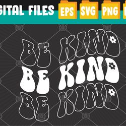 unity day orange anti bullying be kind groovy retro svg, eps, png, dxf, digital download