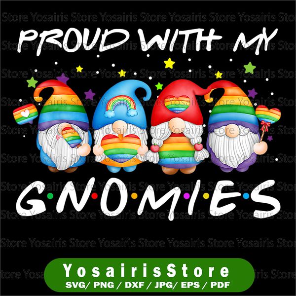 Pride Gnome Clipart, LGBT Gnome PNG, Pride month Gnome PNG, - Inspire