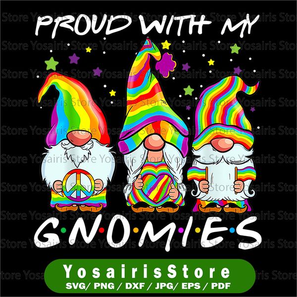 Pride Gnome Clipart, LGBT Gnome PNG, Pride month Gnome PNG, - Inspire