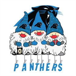 Gnome Xmas Carolina Panthers NFL Svg, Football Svg, Cricut File, Svg