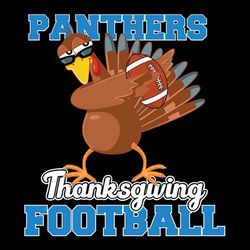 Thanksgiving Football Turkey Carolina Panthers NFL Svg, Football Svg, Cricut File, Svg