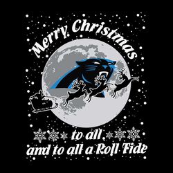 Merry Christmas To All And To All Carolina Panthers NFL Svg, Football Svg, Cricut File, Svg
