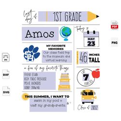 school last day of first grade, svg graduation, end of school svg, elementary school svg, school svg, last day of school