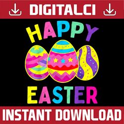 happy easter day, cute colorful egg hunting easter day png, happy easter day sublimation design