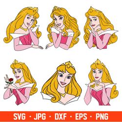 aurora svg bundle, sleeping beauty svg, layered svg, cricut, cartoon clip art, cartoon bundle - download file
