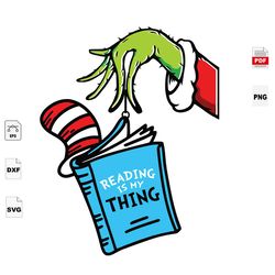 reading is my things, reading festival, seuss hat, book, reading sublimation, reading week, book svg, dr seuss fabric, ,