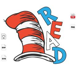 read, dr seuss svg, reading day svg, reading svg, love reading svg, read svg, book svg, book lovers, dr seuss book, dr s