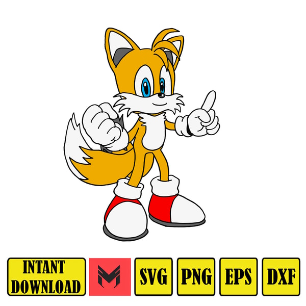 Sonic Svg, Tails Svg, Cutting File Cricut, Sonic the Hedgeho - Inspire ...