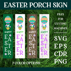Easter Porch Sign with Bunny SVG
