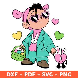 Easter Day Benito SVG, Bad Bunny Png, Easter Png, Easter Benito Png, Bunny Easter Egg Png - Download File