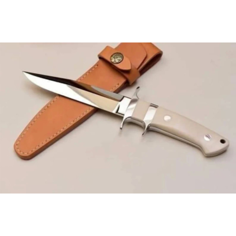 Custom Handmade D2 Steel Hunting Knife with MYCARTA Handle  Perfect Christmas Gift 3png