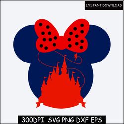 Mickey and Minnie Inspired SVG Bundle | Disneyland Shirt SVG | Disneyland Cricut SVG File | Mickey Minnie Mouse Outline
