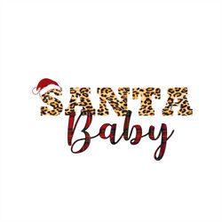 santa baby wearing santa red hat png sublimation designs