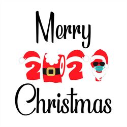 merry 2021 christmas quarantine sunglasses svg png