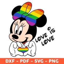 love is love ears minnie, minnie mouse svg, minnie svg, heart svg, lgbtq svg, gay svg - download file