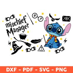 Mischief Manager Full Wrap Svg, Mischief Manager Magical Wizard Stitch Svg - Download File