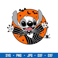 stitch jack skellington svg, nightmare before christmas svg, jack skellington svg, stitch svg, png jpg dxf eps file