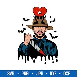 bad bunny michael myers svg, bad bunny svg, michael myers svg, halloween svg, png jpg dxf eps file