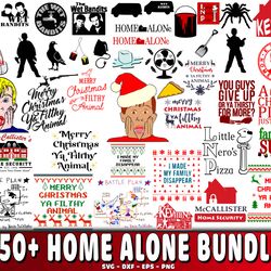 50 file home alone bundle svg, home alone bundle svg eps png, for cricut, silhouette, digital, file cut