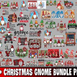 60 file Christmas Gnome bundle PNG , Mega bundle Christmas Gnome PNG , for Cricut, Silhouette, digital, file cut