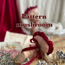 Digital Download Fly agaric, Pattern and tutorial, Mushroom ornament, Vintage mushroom tutorial, Woodland Red mushrooms