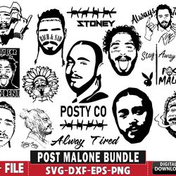 60 file post malone svg, post malone digital cut files svg eps dxf png file, for cricut, silhouette, digital, file cut