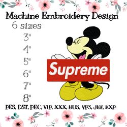 Supreme embroidery design