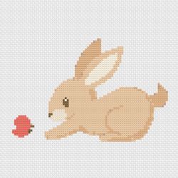 cute rabbit cross stitch pattern easter cross stitch pattern