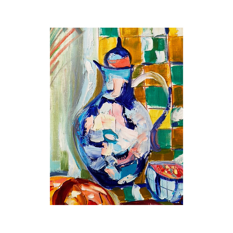 crab oil painting still life original art 105_c.jpg