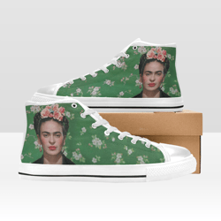 Frida Kahlo Shoes, High-Top Sneakers, Handmade Footwear