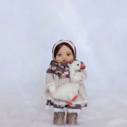 Miniature cute doll (made to order for Cathy S.)