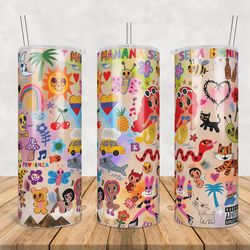 manana sera bonito karol g tumbler wrap png, karol g png, 20oz skinny tumbler png, sublimation wrap
