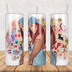karol g  tumbler wrap png, manana sera bonito tumbler wrap png, 20oz skinny tumbler png, sublimation wrap