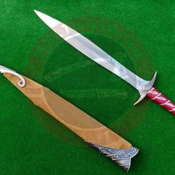 new lord of the rings (lotr) sting sword real steel frodo hobbit sword replica - handmade sword, hand forged sword,