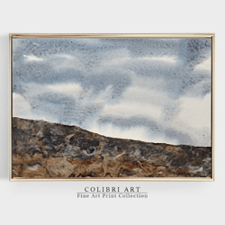 neutral art print landscape painting scandinavian wall decor mountain art printable wall art digital instant download n9
