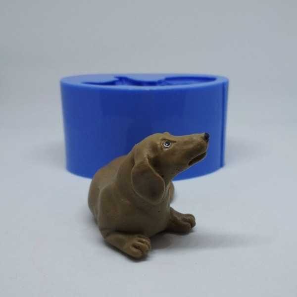 Dachshund Dog Silicone Mold for Baking, Resin, Candy, Clay, Charm, Jewelry