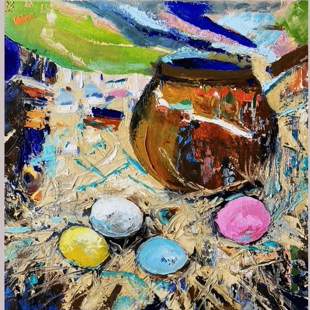 still life oil painting Vase and egg -22.jpg