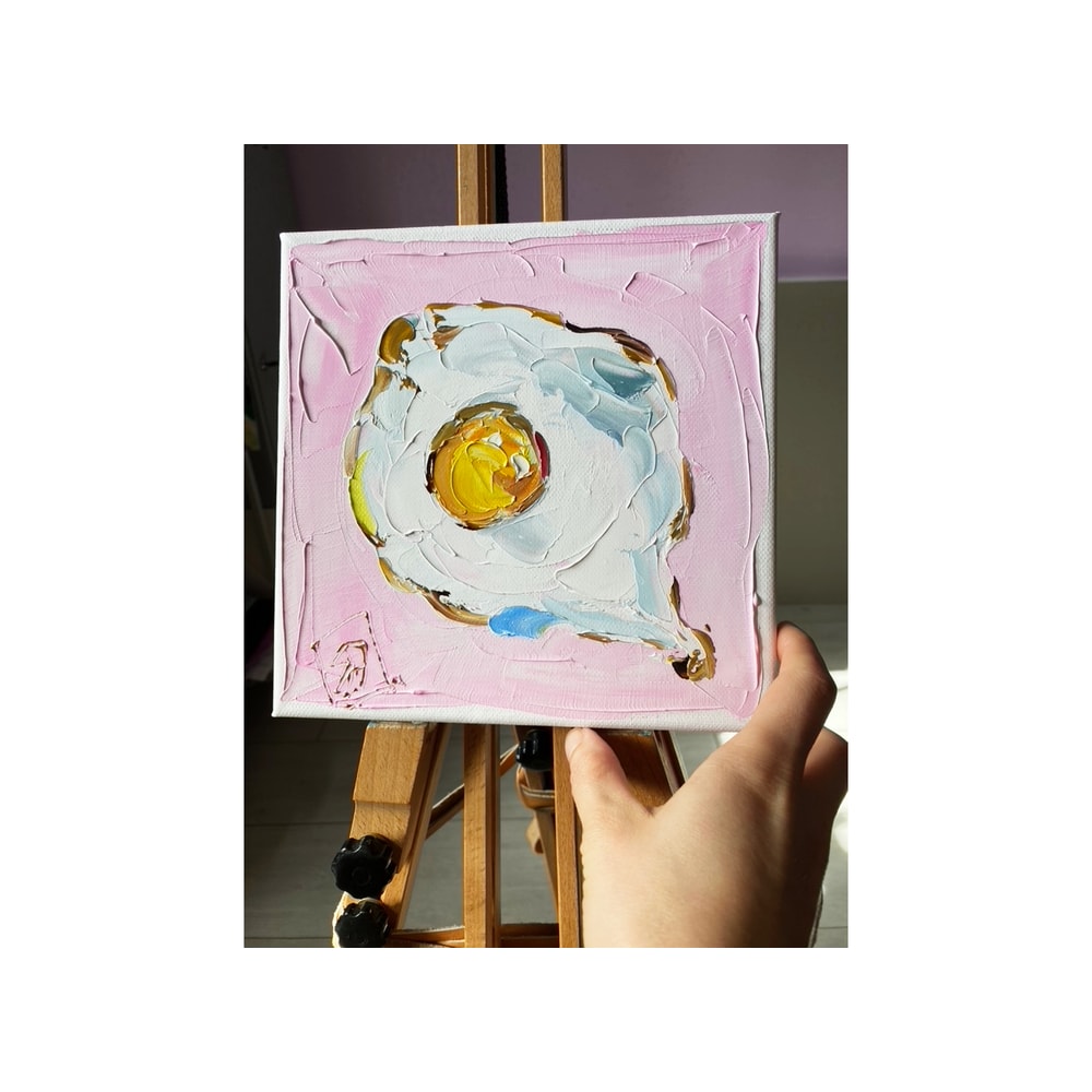 fried egg oil painting still life original art105_c.jpg