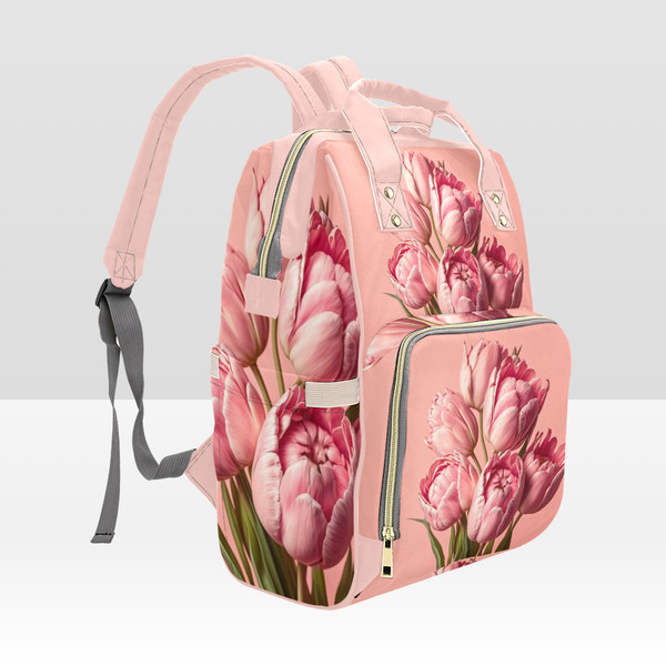 Tulips Flowers Diaper Bag Backpack 3.png