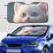 Cute Cat Kawaii Car SunShade.png