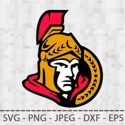ottawa senators logo svg png jpeg  dxf digital cut vector files for silhouette studio cricut design