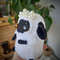 Black and white sheep OOAK fantasy plush toy decor (8).jpg