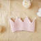 pink knitted headband crown on the baby's head..jpg