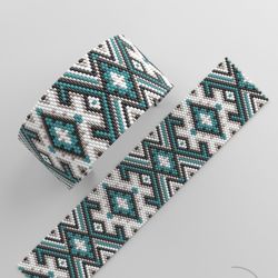 peyote bracelet pattern, peyote bead pattern, odd count, stitch pattern, pdf file, pdf pattern_273 no word chart
