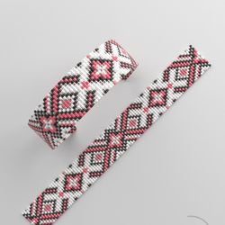 Bead loom pattern, LOOM bracelet pattern, miyuki pattern, square stitch pattern, pdf file, pdf pattern_272NO WORD CHART