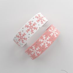 Christmas Peyote bracelet pattern, peyote bead pattern, odd count, stitch pattern, pdf pattern_266 NO WORD CHART