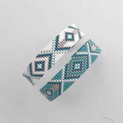 bead loom pattern, loom bracelet pattern, miyuki pattern, square stitch pattern, pdf file, pdf pattern_257 no word chart