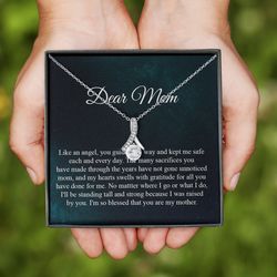 to my mom necklace gift from daughter mothers day necklace gift for mom from daughter mom sentimental gift idea