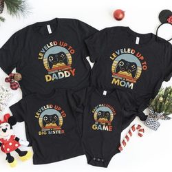Leveled Up To Daddy Player 2 Has Entered The Game Shirt, Dad and Baby Matching Shirt, Gift For Husband, Gamer Dad Gift,